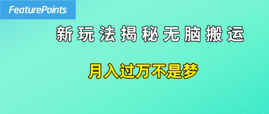 简单操作，每天50美元收入，搬运就是赚钱的秘诀！-网创财富岛