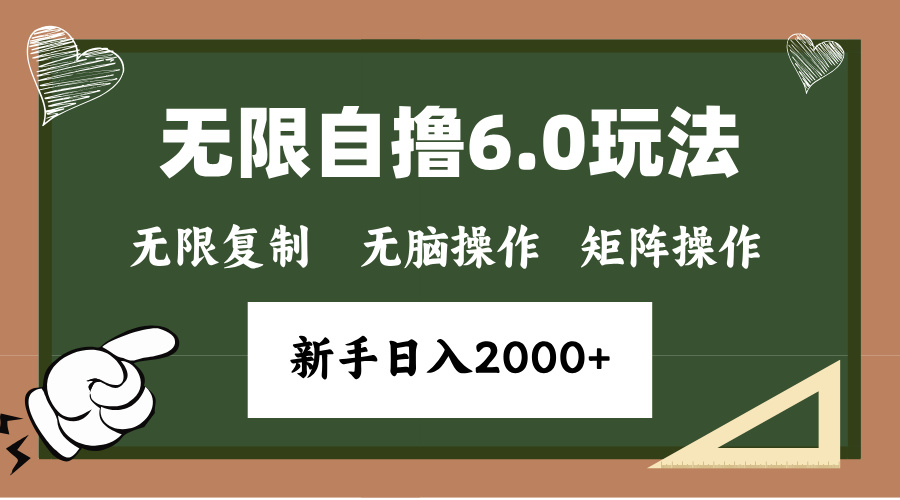 年底项目无限撸6.0新玩法，单机一小时18块，无脑批量操作日入2000+-网创财富岛