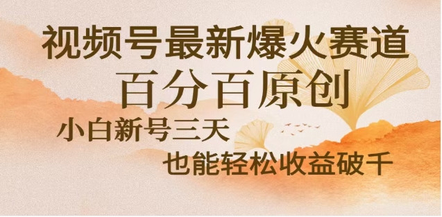 视频号独家玩法，老年养生赛道，无脑搬运爆款视频，日入2000+-网创财富岛