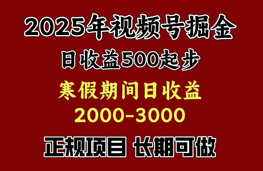 寒假期间一天收益2000+，小白一天就能上手-网创财富岛