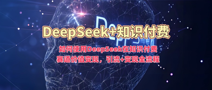 如何使用DeepSeek在知识付费赛道价值变现，引流+变现全流程-网创财富岛