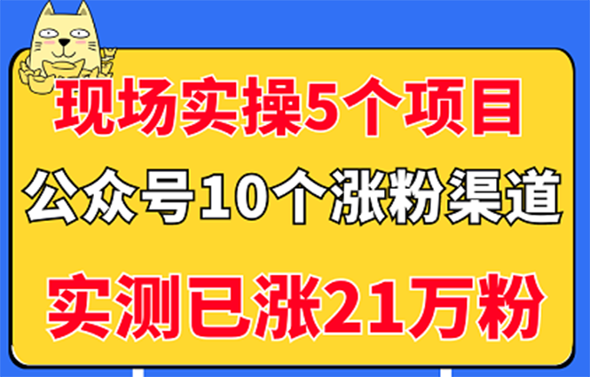 【副业项目3490期】公众号的10种矩阵引流的方法，实测已涨21万粉-网创财富岛