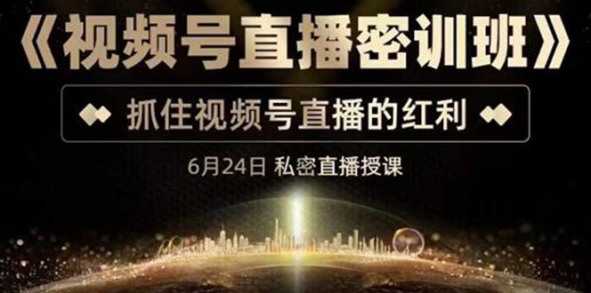 【副业项目3625期】视频号直播密训班：教企业怎么做好视频号直播，抓住视频号直播的红利-网创财富岛