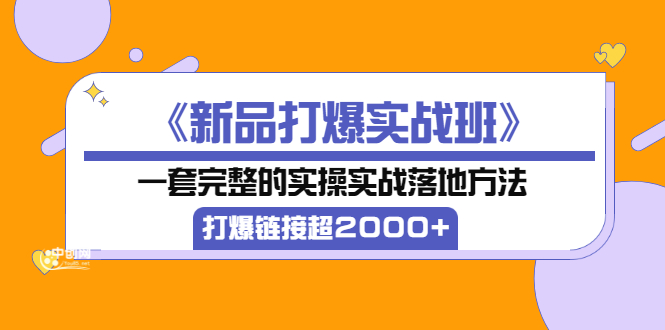【副业项目3664期】淘宝新品打爆实战班：一套完整的淘宝实操实战落地方法，打爆链接超2000+-网创财富岛