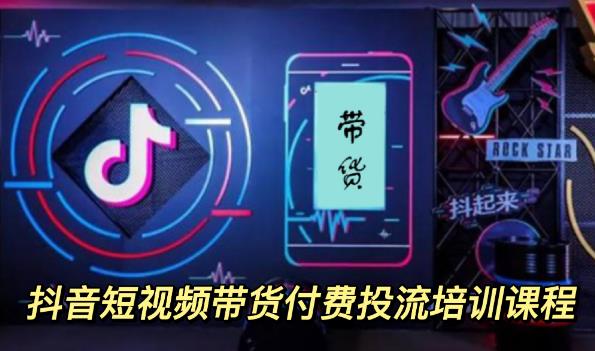 【副业项目3814期】抖音短视频带货付费投流培训课程，抖音投流技巧和方法-网创财富岛