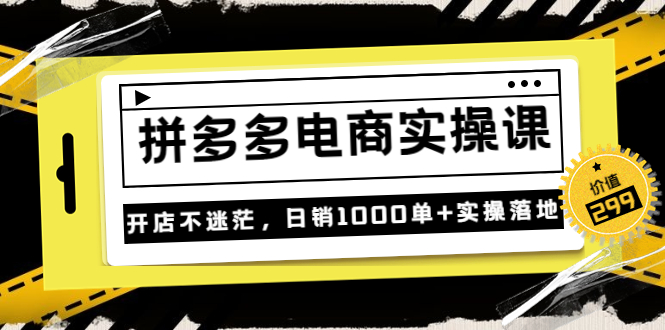 【副业项目3832期】拼多多电商实操课：多多搜索怎么开车，拼多多怎么提高转化率-网创财富岛