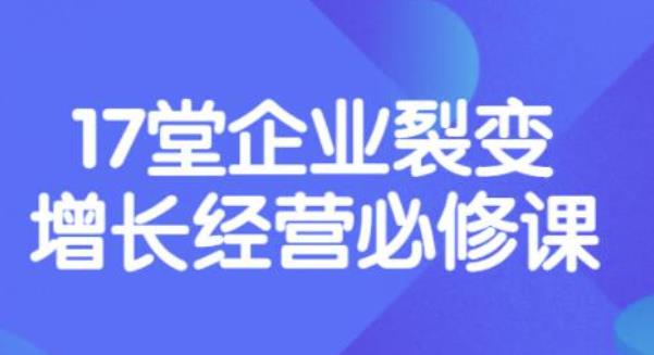 【副业项目3838期】张琦《盈利增长17堂必修课》企业裂变增长的经营智慧，带你了解增长的本质-网创财富岛