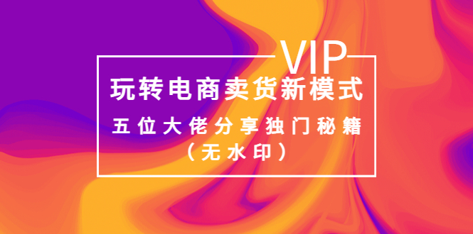 【副业项目4064期】玩转电商卖货新模式，五位大佬分享独门秘籍（无水印）-网创财富岛
