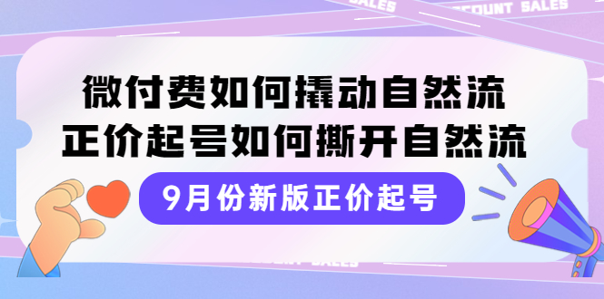 【副业项目4185期】新版正价起号，微付费如何撬动自然流，正价起号如何撕开自然流-网创财富岛
