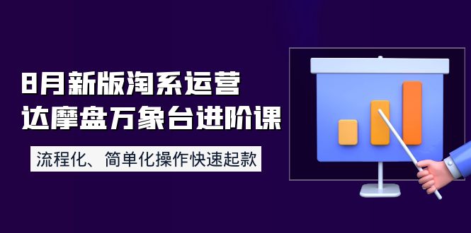 【副业项目4205期】8月新版淘系运营达摩盘万象台进阶课：流程化、简单化操作快速起款-网创财富岛