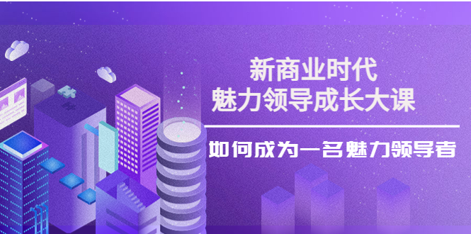 【副业项目4291期】新商业时代·魅力领导成长大课：如何成为一名魅力领导者（26节课时）-网创财富岛