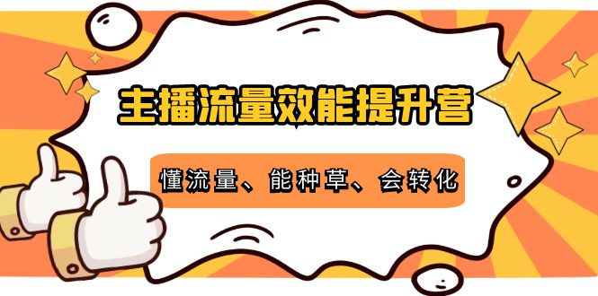 【副业项目4373期】主播流量效能提升营：懂流量、能种草、会转化，清晰明确方法规则-网创财富岛
