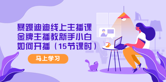 【副业项目4495期】暴躁迪迪线上主播课，金牌主播教新手小白如何开播（15节课时）-网创财富岛