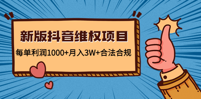 【副业项目4808期】新版抖音维全项目：每单利润1000+月入3W+合法合规！-网创财富岛