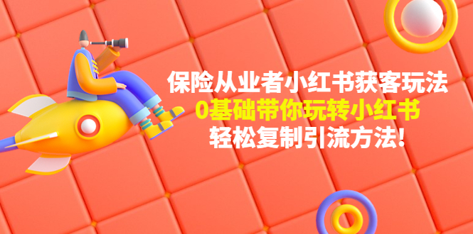 【副业项目4815期】保险从业者的小红书获客玩法：0基础带你玩转小红书 轻松复制引流方法-网创财富岛