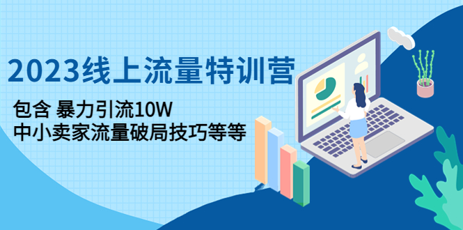 【副业项目4809期】2023线上流量特训营：包含暴力引流10W+中小卖家流量破局技巧等等-网创财富岛