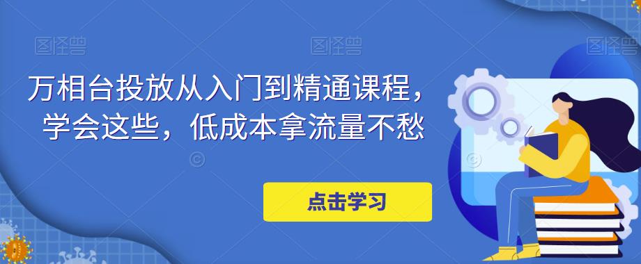 【副业项目5117期】万相台投放·新手到精通课程，学会这些，低成本拿流量不愁-网创财富岛