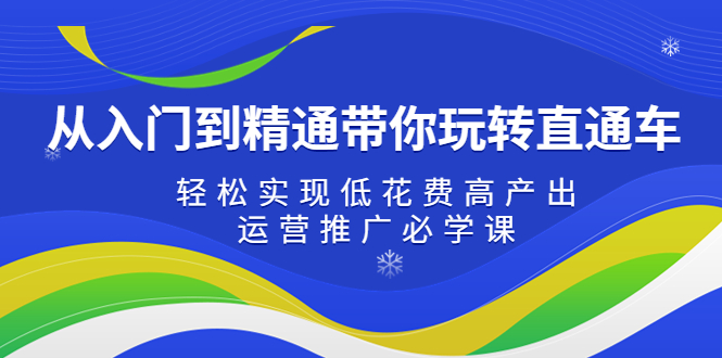 【副业项目5274期】从入门到精通带你玩转直通车：轻松实现低花费高产出，35节运营推广必学课-网创财富岛