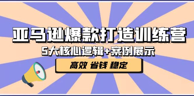 【副业项目5266期】亚马逊爆款打造训练营：5大核心逻辑+案例展示 打造爆款链接 高效 省钱 稳定-网创财富岛