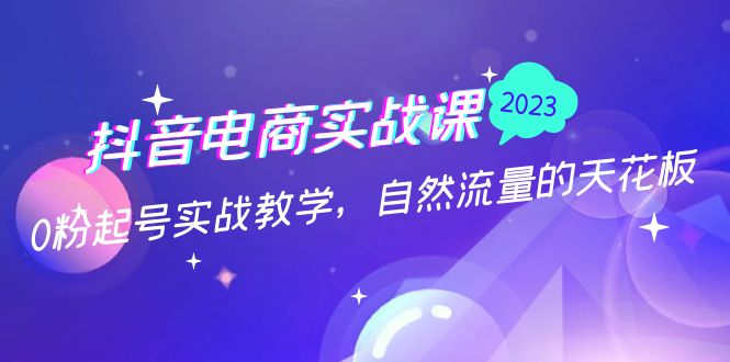 【副业项目5228期】抖音电商实战课：0粉起号实战教学，自然流量的天花板（2月19最新）-网创财富岛