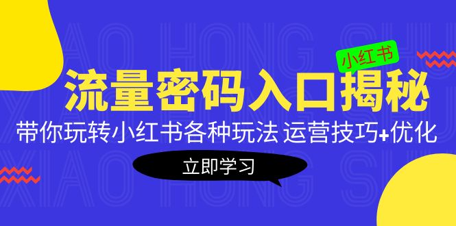 【副业项目5322期】小红书流量密码入口揭秘：带你玩转小红书各种玩法 运营技巧+优化-网创财富岛