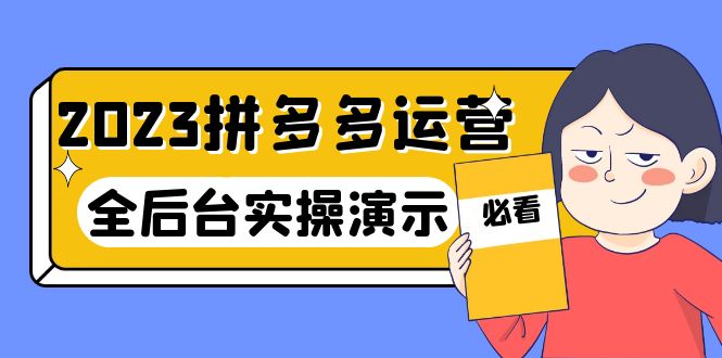 【副业项目6185期】2023拼多多·运营：14节干货实战课，拒绝-口嗨，全后台实操演示-网创财富岛