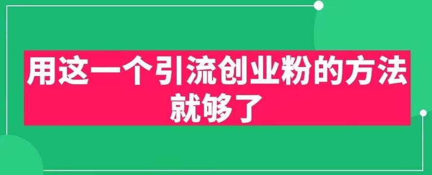【副业项目6342期】用这一个引流创业粉的方法就够了，PPT短视频引流创业粉【揭秘】-网创财富岛