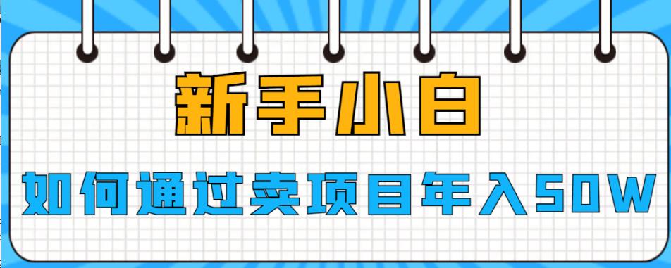 【副业项目6774期】新手小白如何通过卖项目年入50W【揭秘】-网创财富岛