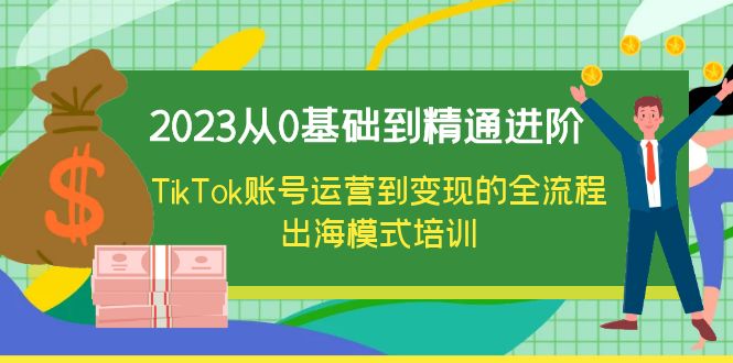 【副业项目6364期】2023从0基础到精通进阶，TikTok账号运营到变现的全流程出海模式培训-网创财富岛