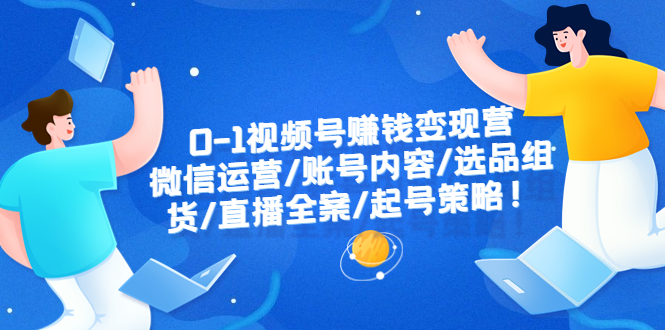 【副业项目6422期】0-1视频号赚钱变现营：微信运营-账号内容-选品组货-直播全案-起号策略！-网创财富岛