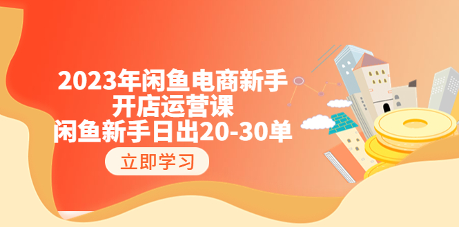 【副业项目6587期】2023年闲鱼电商新手开店运营课：闲鱼新手日出20-30单（18节-实战干货）-网创财富岛