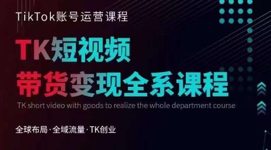 【副业项目6833期】Tiktok运营线上训练营，引流爆单，急速涨粉，Tiktok短视频玩法大揭秘-网创财富岛