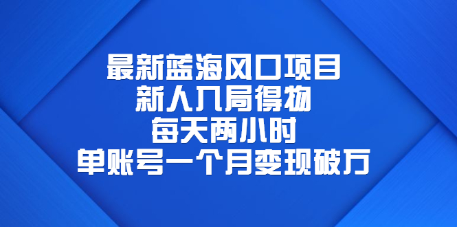 【副业项目6649期】最新蓝海风口项目，新人入局得物，每天两小时，单账号一个月变现破万-网创财富岛