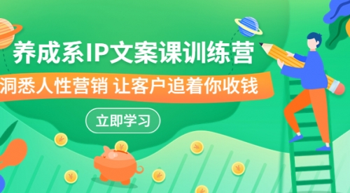 【副业项目7107期】IP文案课训练营，文案心法的天花板 洞悉人性营销-网创财富岛