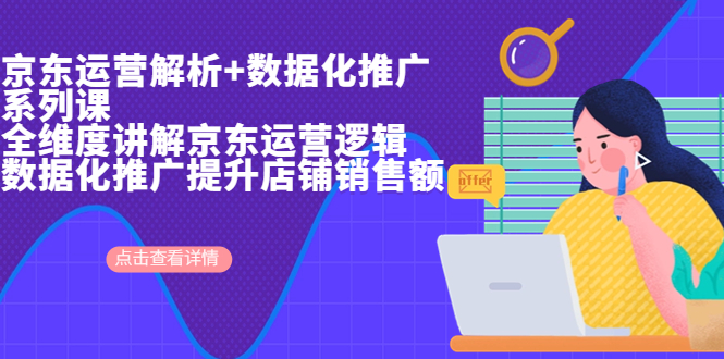 【副业项目7117期】京东运营解析与数据化推广系列课，全维度讲解京东运营逻辑-网创财富岛