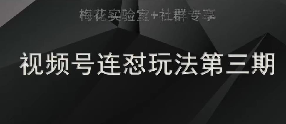 【副业项目7573期】梅花实验室社群连怼玩法第三期轻原创玩法+测素材方式-网创财富岛