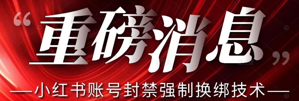 【副业项目7574期】【最新】小红书账号封禁强制换绑技术可日赚300-网创财富岛