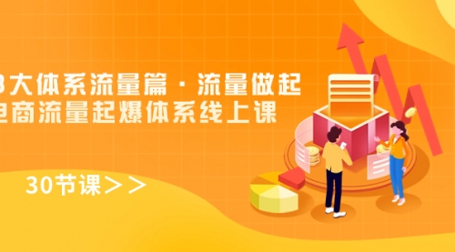 【副业项目7860期】8大体系流量篇·流量做起，电商流量起爆体系线上课（30节课）-网创财富岛