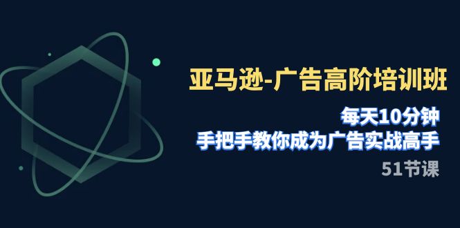 【副业项目8049期】亚马逊-广告高阶培训班，每天10分钟，手把手教你成为广告实战高手-网创财富岛