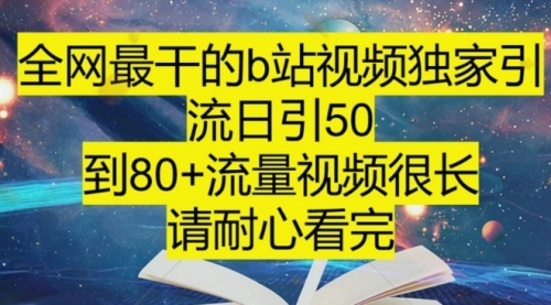 【副业项目8241期】B站引流详细教程，附带资源入口-网创财富岛