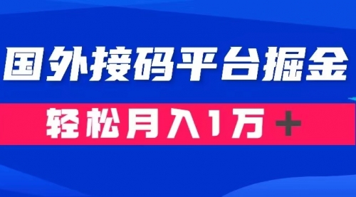【副业项目8281期】通过国外接码平台掘金卖账号： 单号成本1.3，利润10＋，轻松月入1万＋-网创财富岛