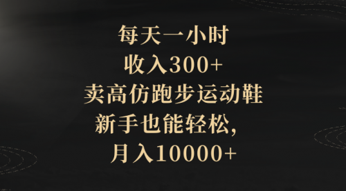 【副业项目8486期】每天一小时，收入300+，卖跑步运动鞋-网创财富岛