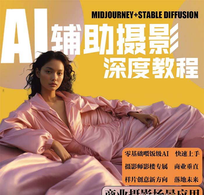 【副业8814期】2024年AI辅助摄影人工智能商业应用摄影课程（37节课）-网创财富岛