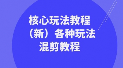 【副业项目8605期】暴富·团队-核心玩法教程（新）各种玩法混剪教程-网创财富岛