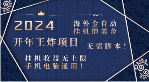 【副业项目8620期】2024海外撸美金项目！手机电脑均可-网创财富岛