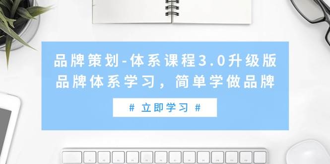 品牌策划-体系课程3.0升级版，品牌体系学习，简单学做品牌（高清无水印）-网创财富岛