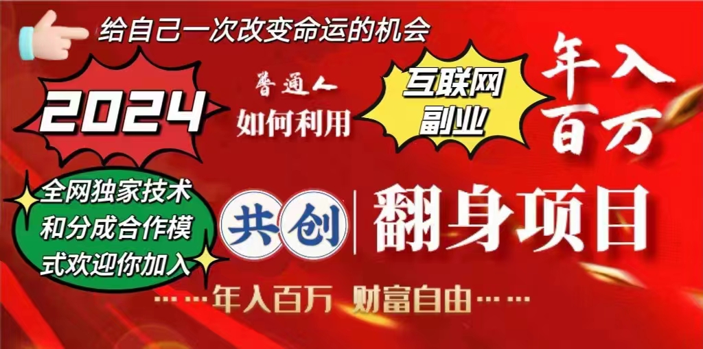 电脑全自动挂机项目，日入1000+，无需任何费用，合作分成收益对半分-网创财富岛