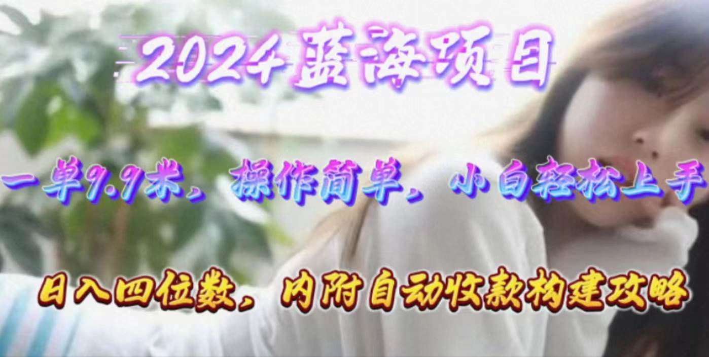 年轻群体的蓝海市场，1单9.9元，操作简单，小白轻松上手，日入四位数-网创财富岛