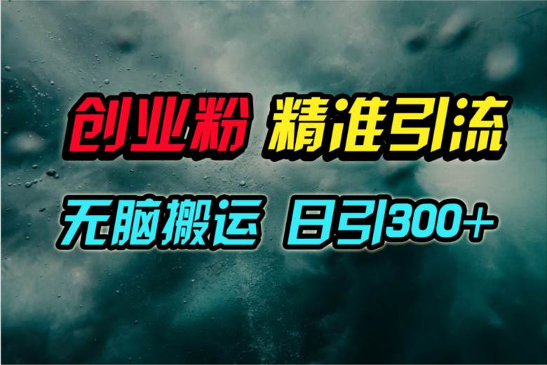 视频号纯搬运日引300+创业粉教程！-网创财富岛
