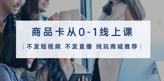 商品卡从0-1线上课（不发短视频 不发直播 纯玩商城推荐）32节课-网创财富岛